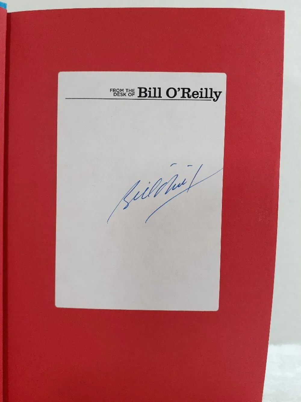Killing Reagan Hardcover Book Bill O'Reilly 1st Edition Dust Jacket Signed
